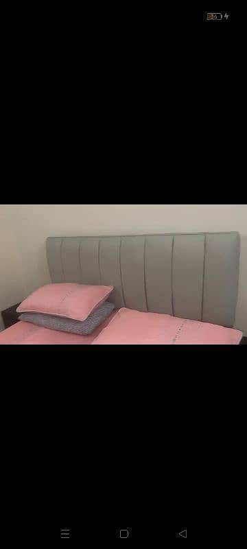 Taali Wood Double Bed With Side Tables for Sale 3