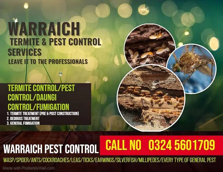 Pest Control/Termite Control/Fumigation Spray/Deemak Control Services 1