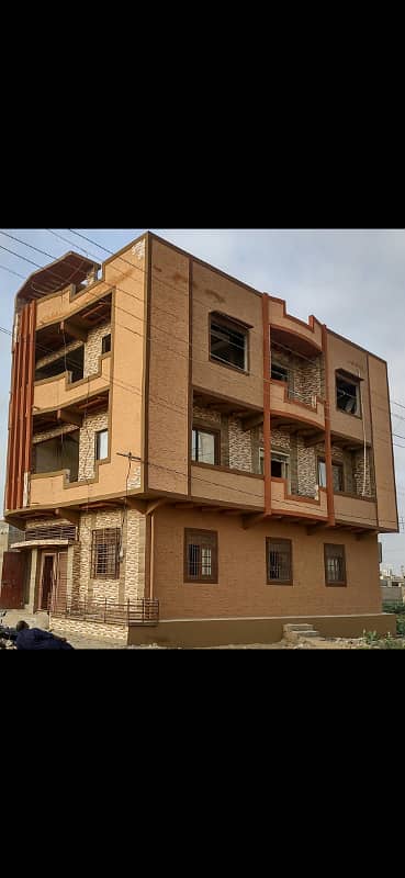 SECTOR 6/A GULSHAN E SHIRAZ GROUND PLUS TWO WITH EXTRA LAND, CORNER, WEST OPEN, ALL FLOOR RCC, FULL FURNISHED, SURJANI TOWN 4