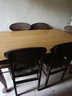 Dining table with chairs