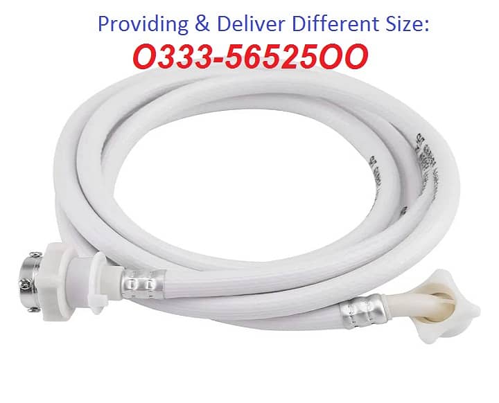 Washing machine water inlet pipe different sizes delivery avail 0