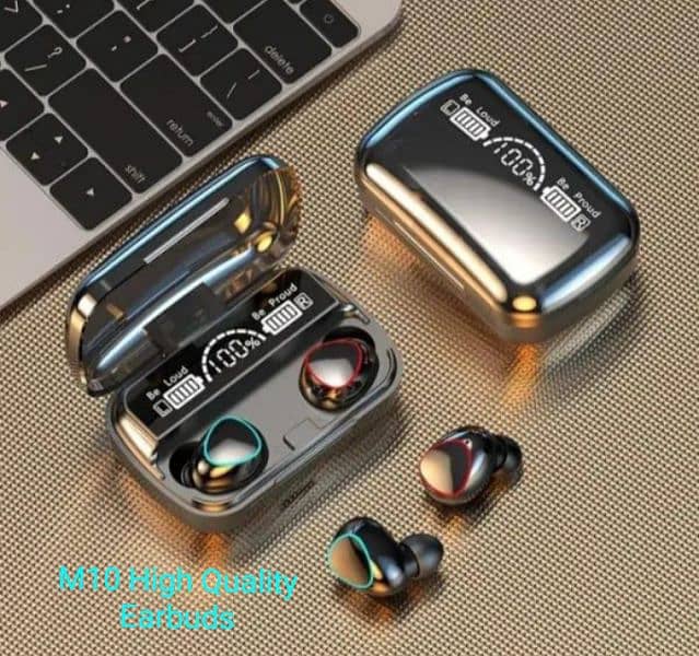 M10 Digital Display Case Earbuds, Cash on Delivery 0