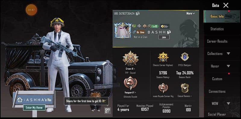 pubg_account_for_sell_aquos r2 r3 r5 r6 r7_mobile for sale 3