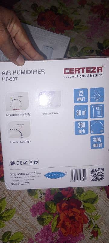 certeza hf507 humidifier 1