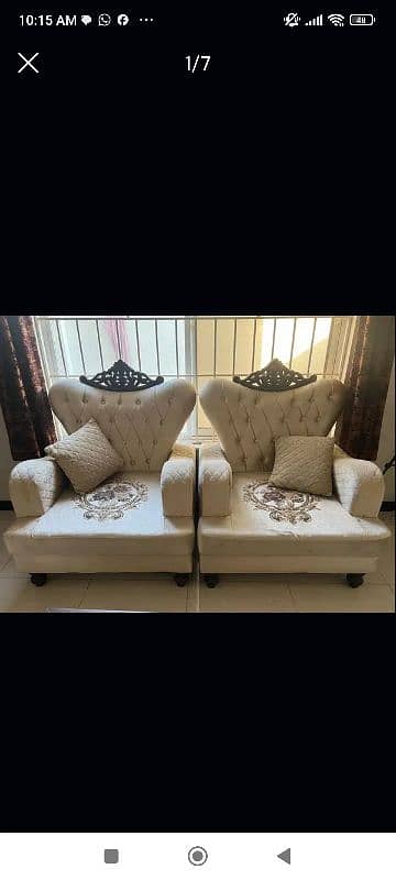 7 sitter sofa set with cushions king size 4