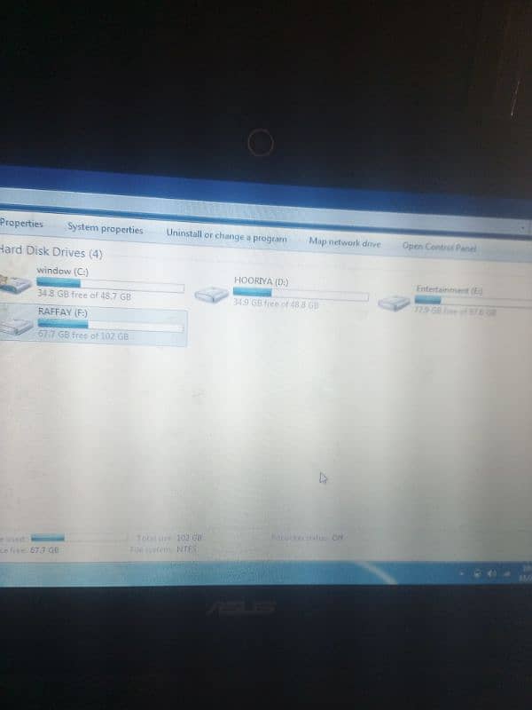 Asus laptop 320GB Hard like new 5