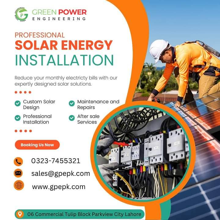 SOLAR INSTALLATION / SOLAR PLATES / SOLAR SERVICES 7