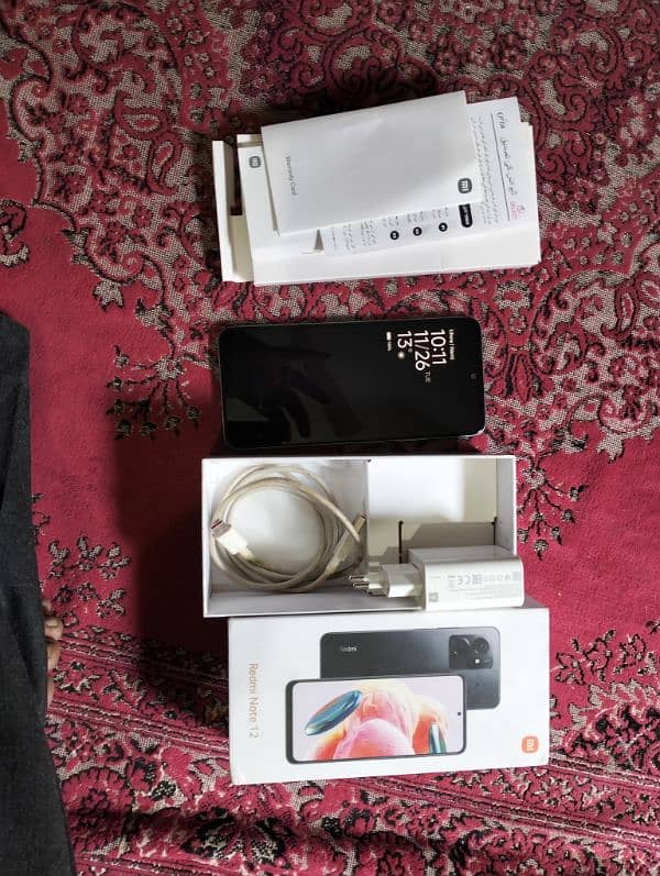 Redmi note 12 complete box 8