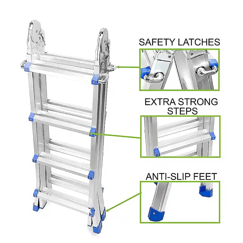 Multi Purpose  Aluminum 4x4 step ladder 8