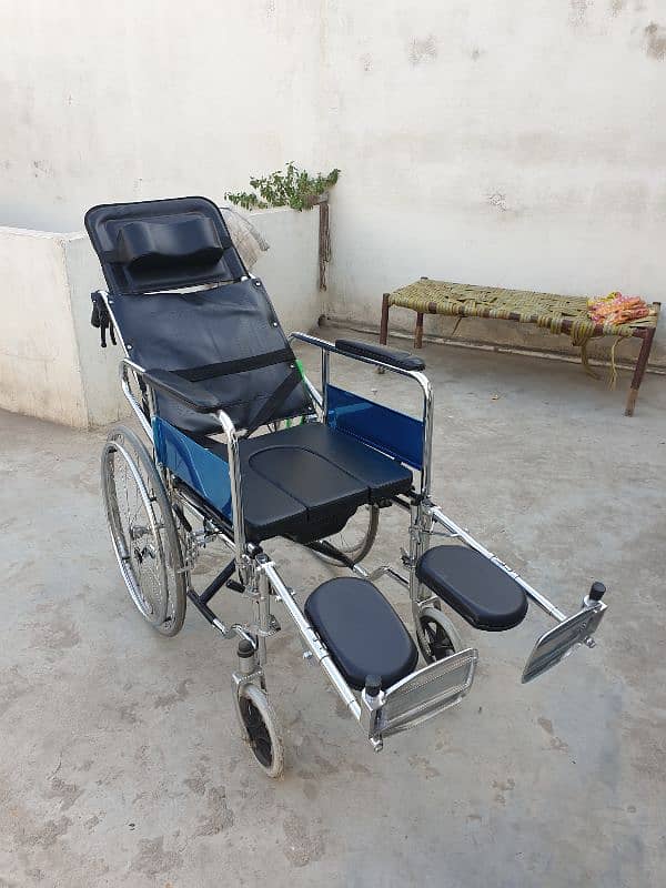 Wheel Chair - Commode Seat - Multipurpose Wheel Chair 0