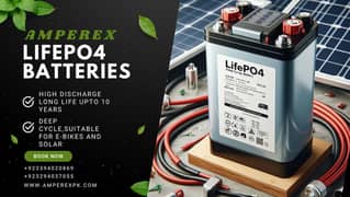 AmpereX Premium Lithium-Ion Batteries (12V-72V)