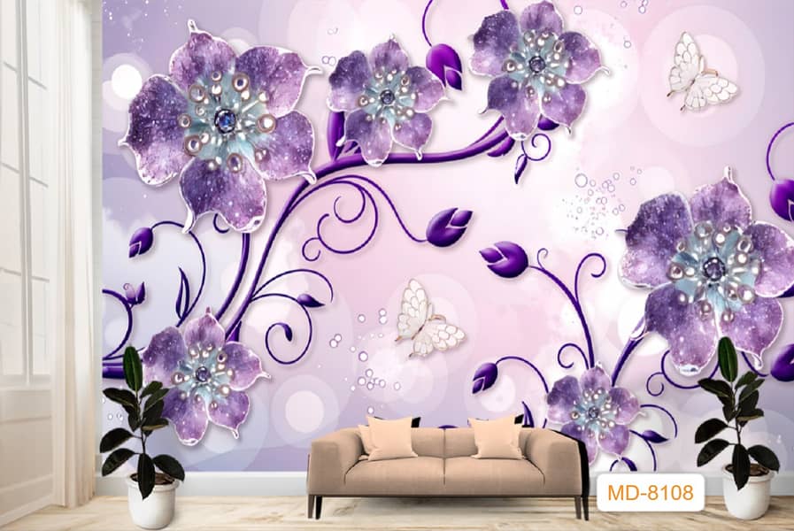 3D WallPaper Wall flex Sheet pvc Wall panel wall paper wpc Panel 11