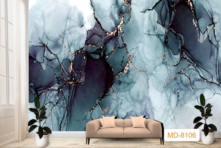 3D WallPaper Wall flex Sheet pvc Wall panel wall paper wpc Panel 13