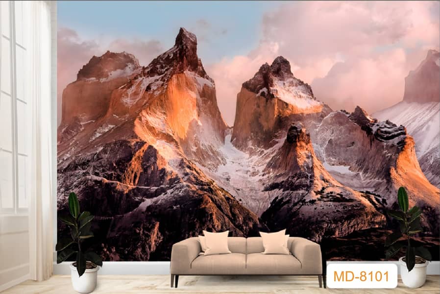 3D WallPaper Wall flex Sheet pvc Wall panel wall paper wpc Panel 18