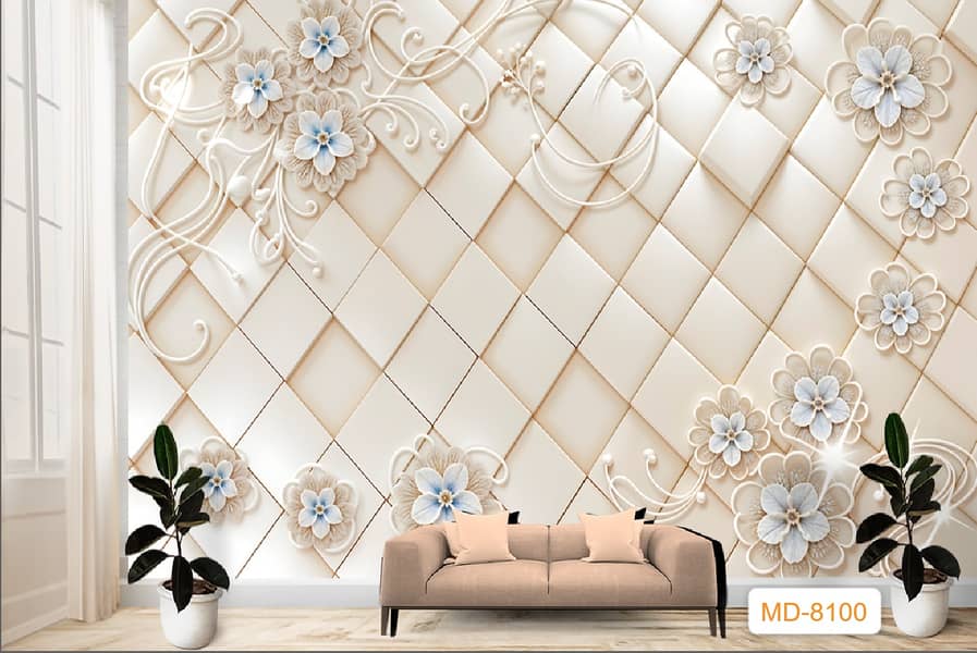 3D WallPaper Wall flex Sheet pvc Wall panel wall paper wpc Panel 19