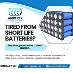 Lithium Batteries Available 48v-100Ah/12v-100Ah