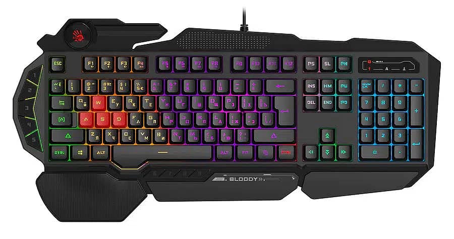 Bloody B310N Neon Gaming Keyboard - Black 2