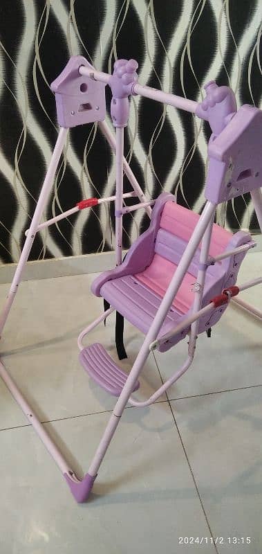 pink swing for toddlers 1