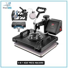 Sublimation Heat press 5 in 1,Double,Single Mug,Heat Press Bed