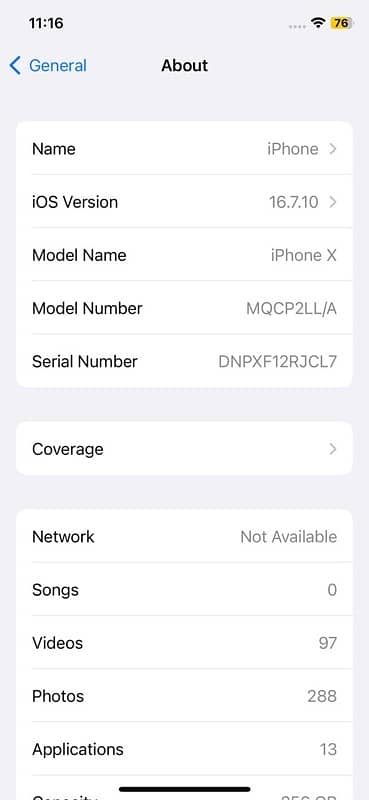 iphone x non PTA 256gb 4