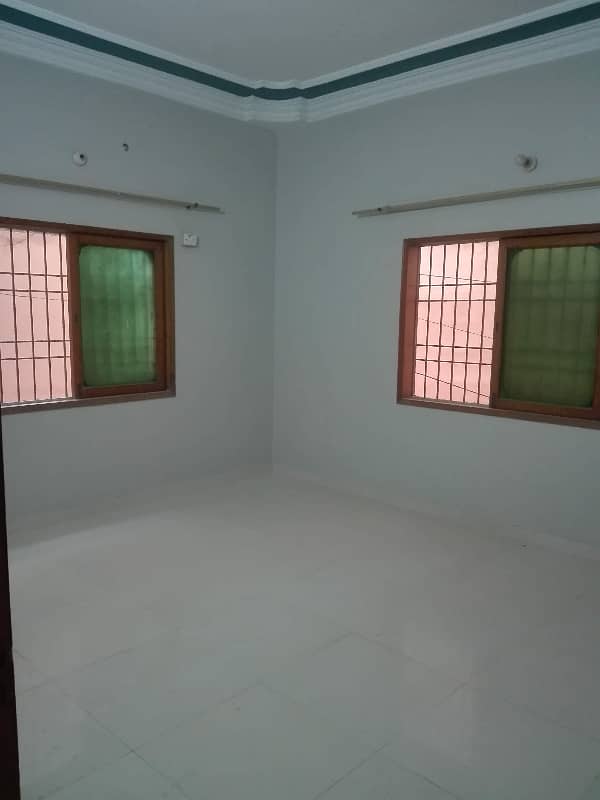 three bed dd tile flooring portion available for rent in johar 6