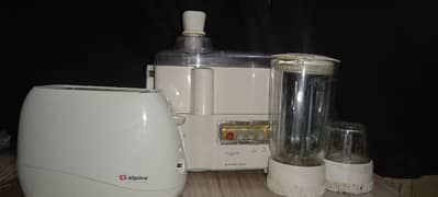 Panasonic juicer (3 in 1) + alpnina juicer . . . . .