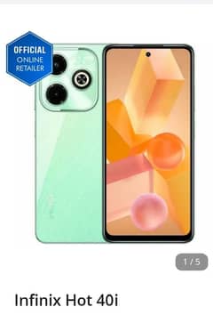 Infinix hot 40 i 8+8 GB 128 GB only 2/3 months used warinty main hai.