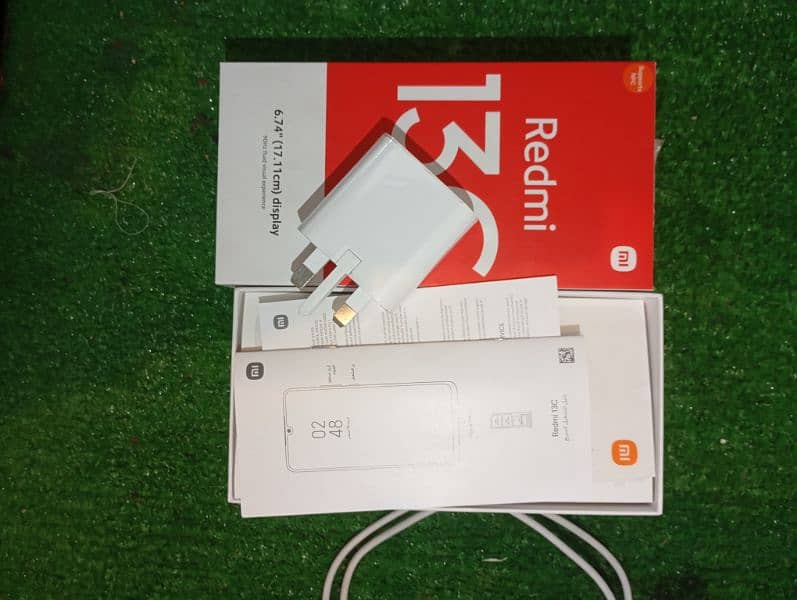 Redmi 13c 16/256 with box and pin pack original charger 2