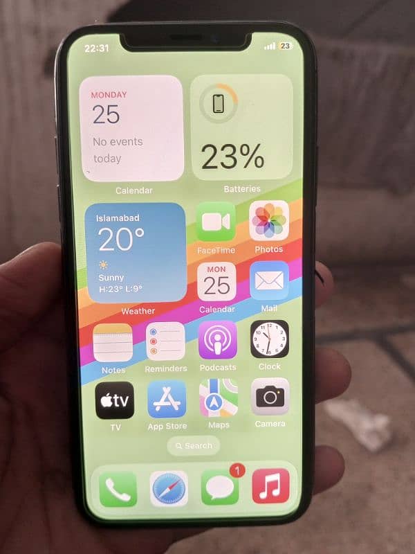 iPhone x 256 GB PTA approve face ID to tune okay 11