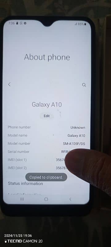 Samsung A10/ bast use on Hotspot /03117207746 13