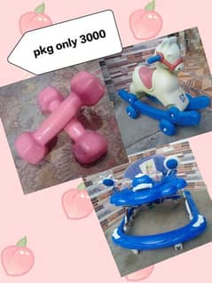 baby Rocklin horse dumbbells waaker pkg 35oo