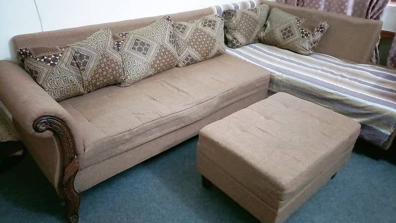 L shape sofa available for Sale 1