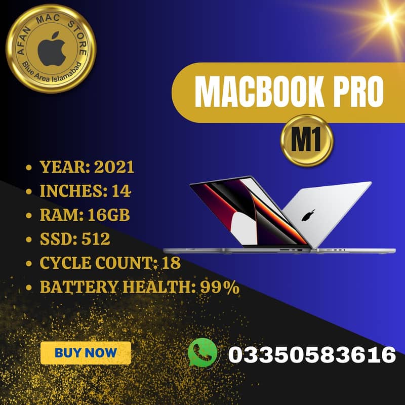 Macbook pro 14inches 2021 32gbram/512gbssd 5