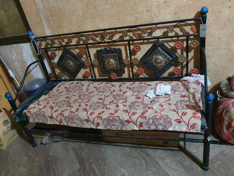 iron Bed with sofa 2