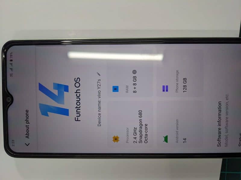 vivo y27s ram 8 room 128 0