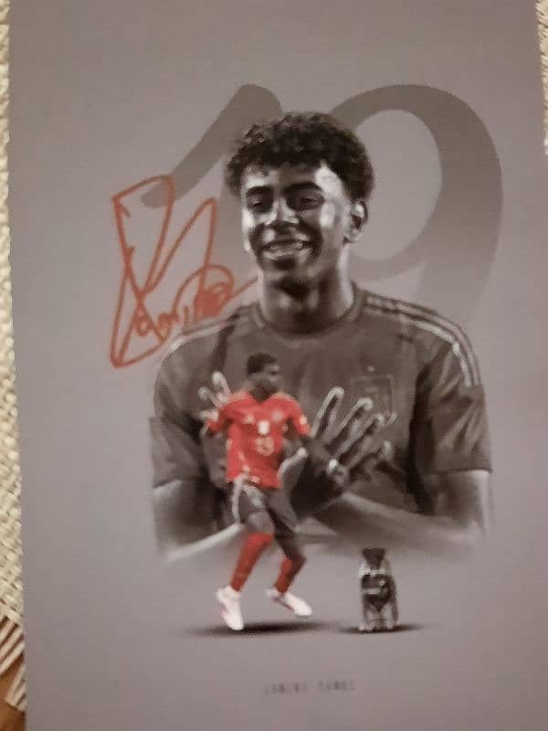 lamine yamal autograph/poster 0