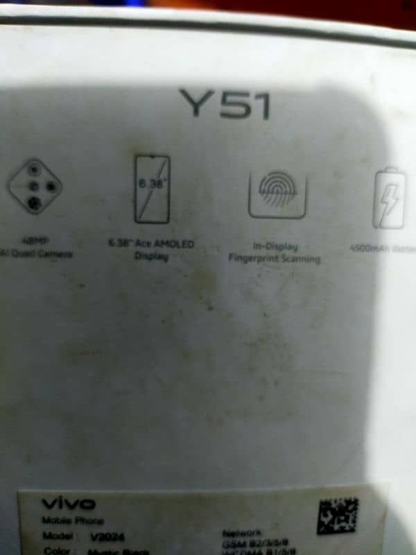 vivo y51 4gb 128 gb screen finger complete Saman 2