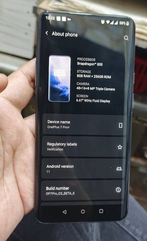 ONE PLUS 7PRO+ 256GB 10/10 without box 4