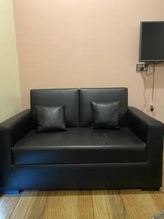 2 Seater Sofa Black