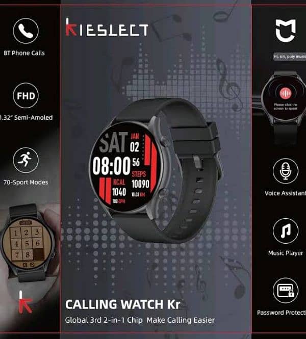 Kieselect calling watch kr 1