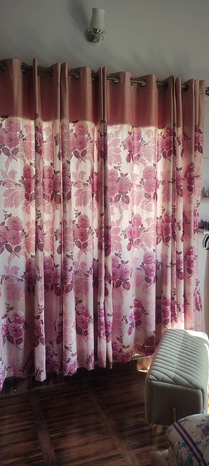 Tea Pink curtains 1