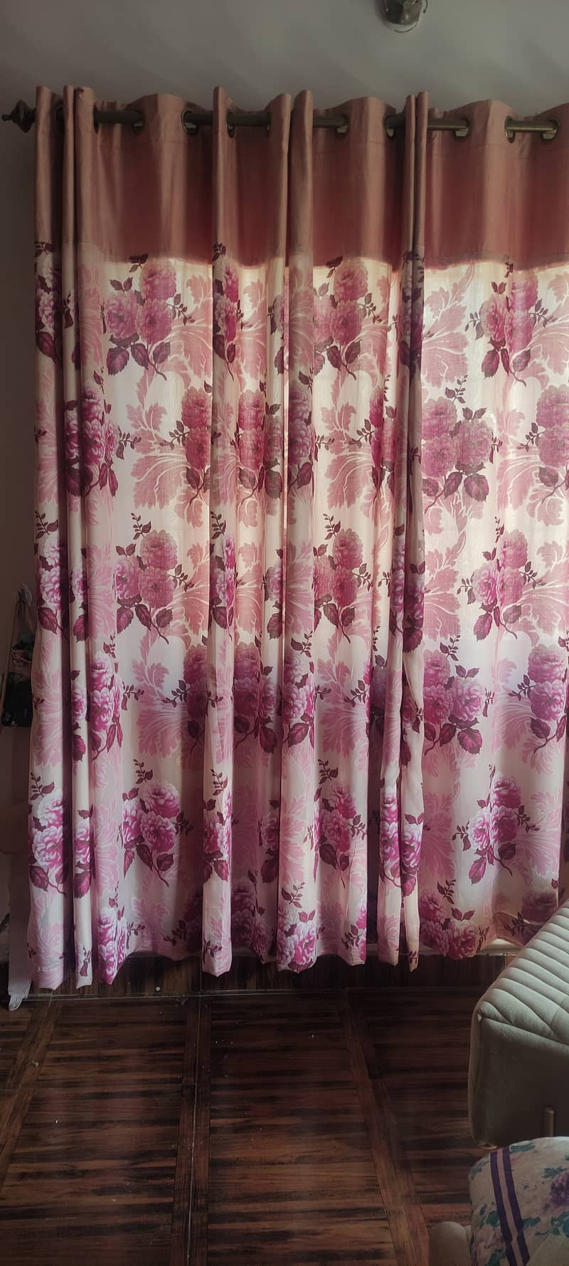 Tea Pink curtains 2