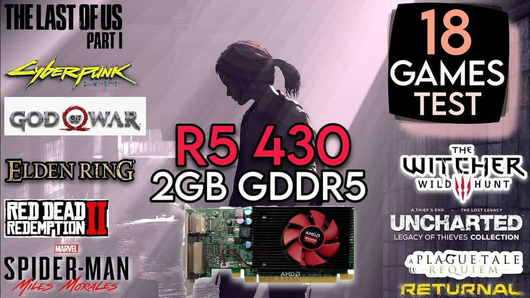 AMD Radeon R5 430 2GB GDDR5 (GTA5 PUBG FreeFire) 0