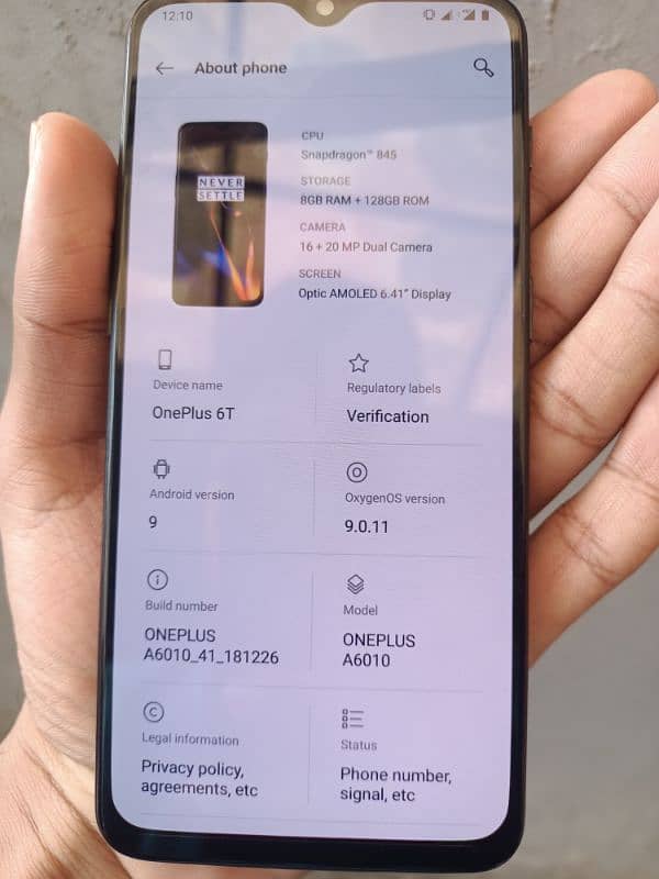 OnePlus 6t 10