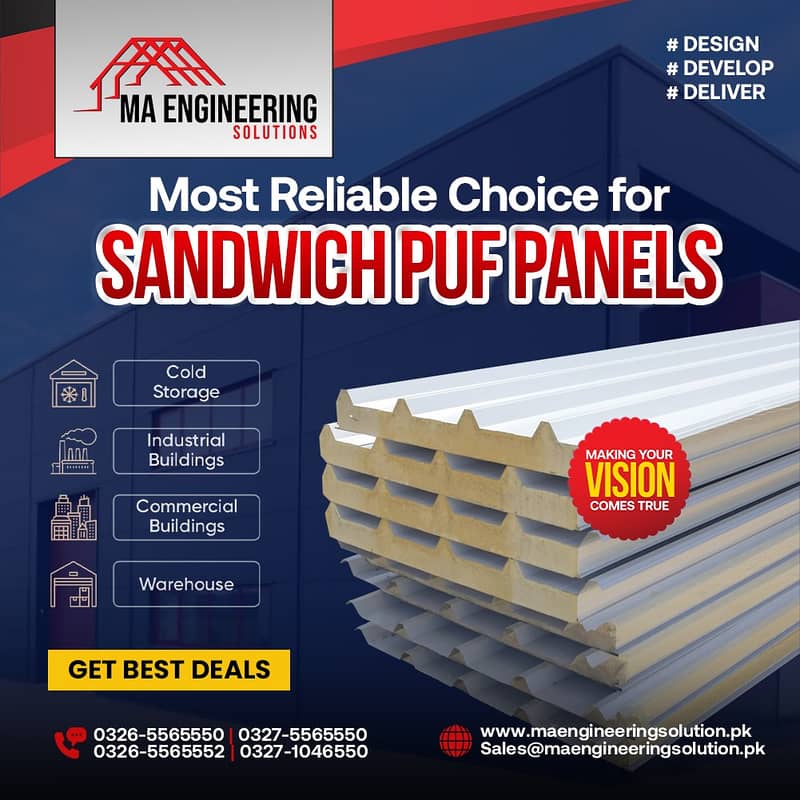 EPS Sandwich Panel PU sandwich & pir sandwich panel 0