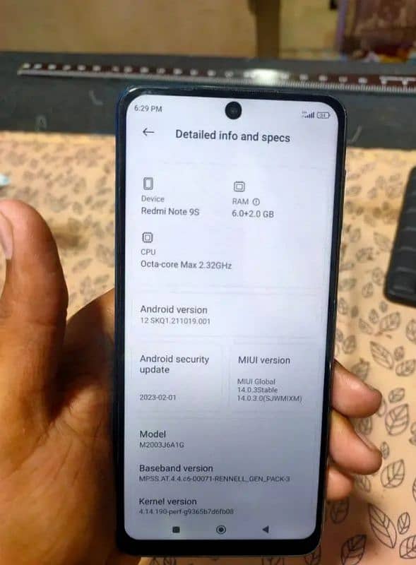 redmi note 9s with box 6-2. . . . . 128RoM no any fault 2