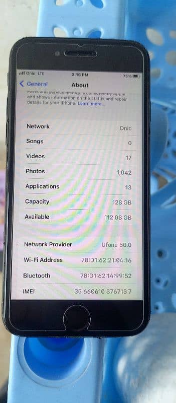 I phone 7 128 GB sim working 6