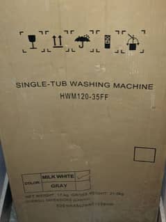 Haier Washing Machine Model No. HWM 120-35FF