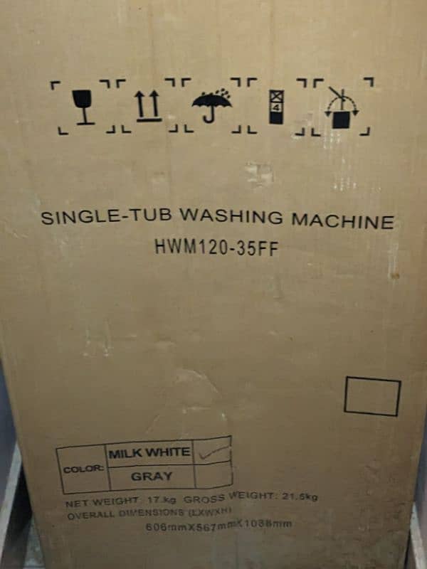 Haier Washing Machine Model No. HWM 120-35FF 0