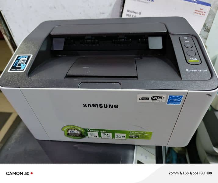 Samsung Xpress M2026W A4 Mono Wireless, Black & White Laser Printer UK 2